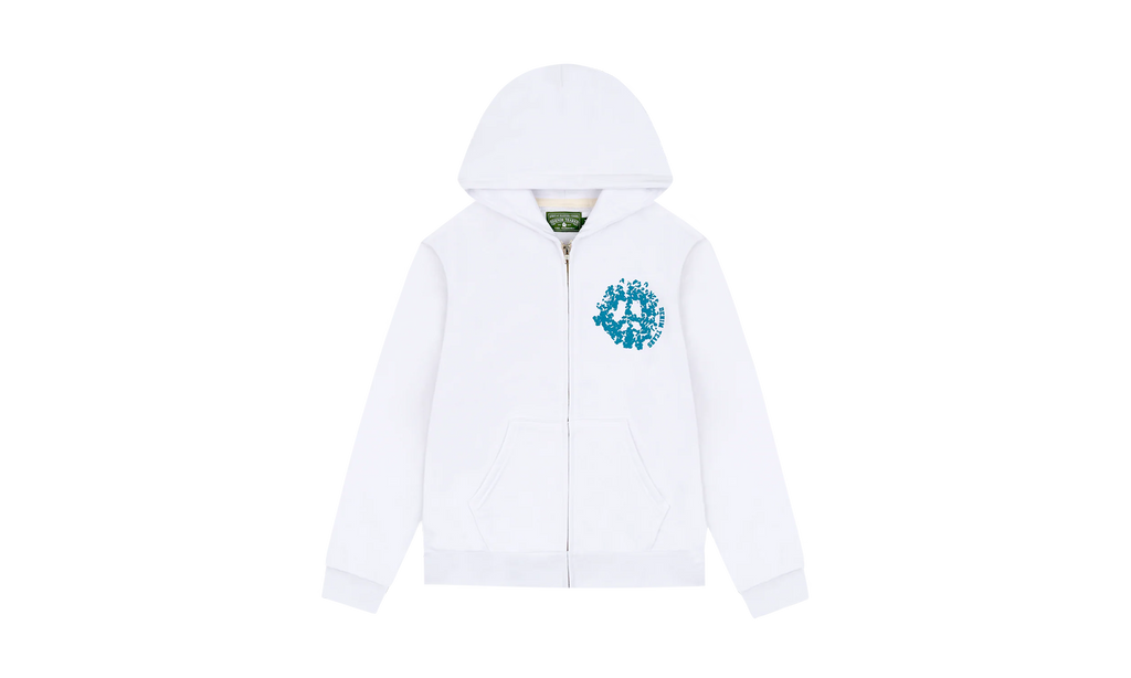 Denim University Zip Hoodie "White" DT194